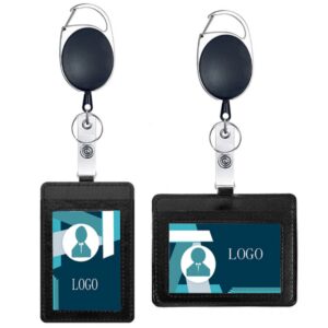 Retractable PU Leather Card Holder Item No#22642