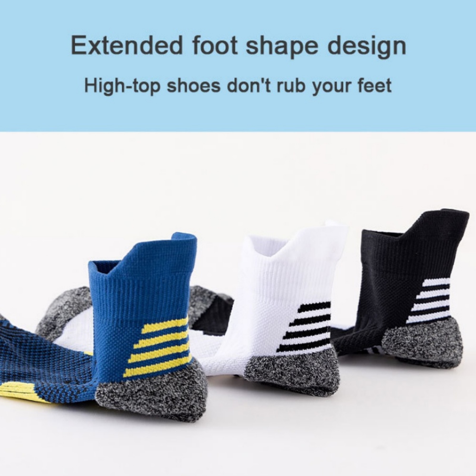 Men's Cotton Sports Socks Item No#22647 - Image 5
