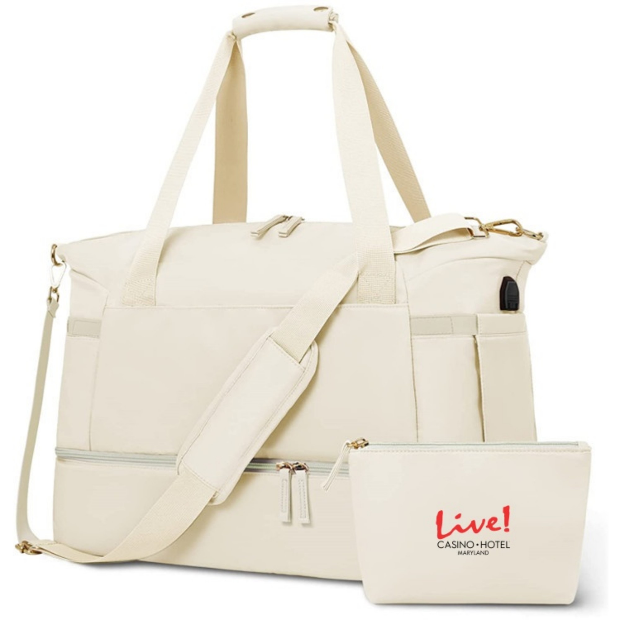 Travel Bag With Shoes Compartment Item No#22729