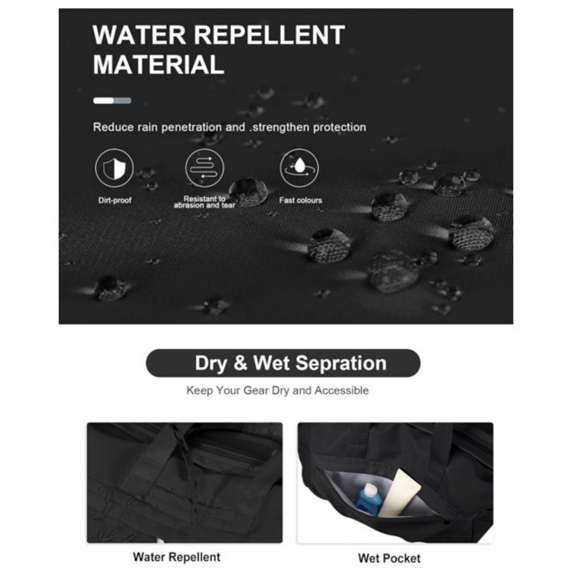 Travel Duffel Bag With Shoulder Strap Item No#22754 - Image 7