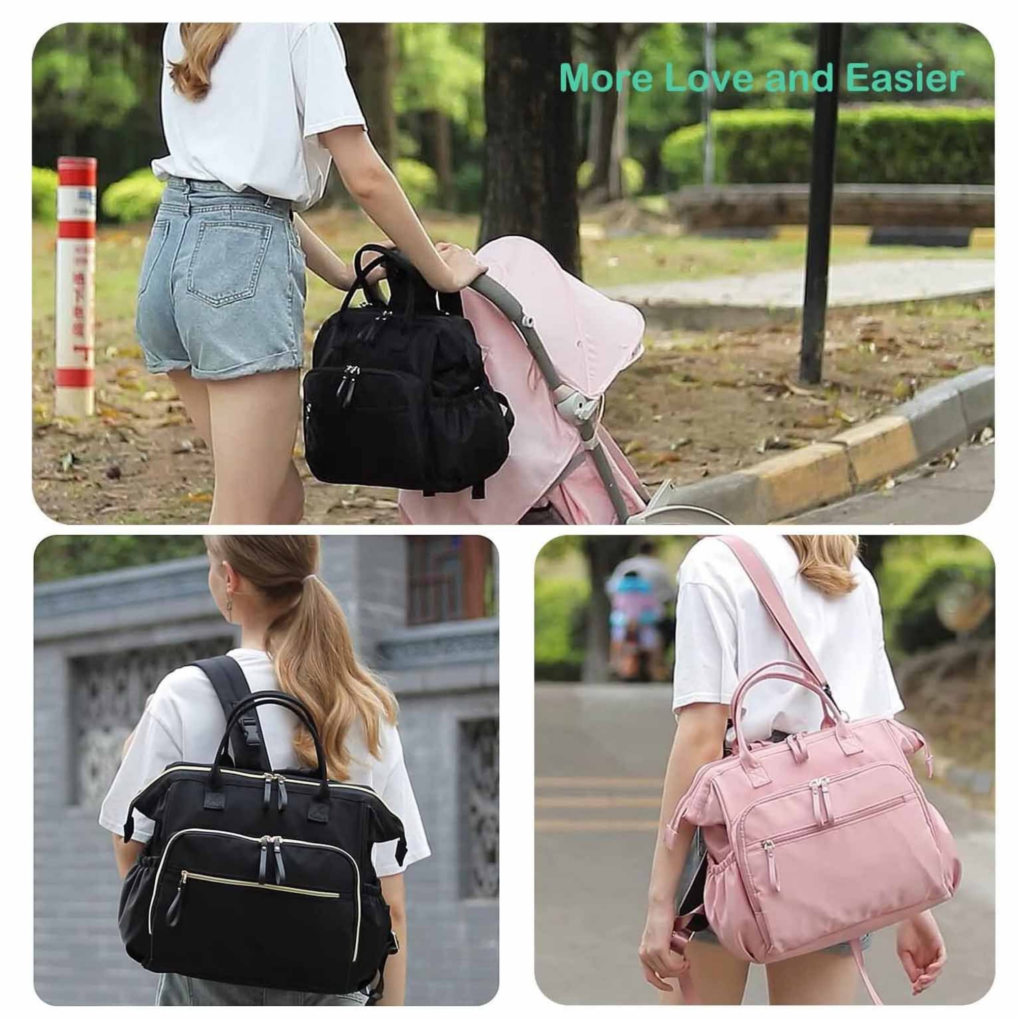 3-in-1 Convertible Diaper Backpack Tote Item No#22758 - Image 9