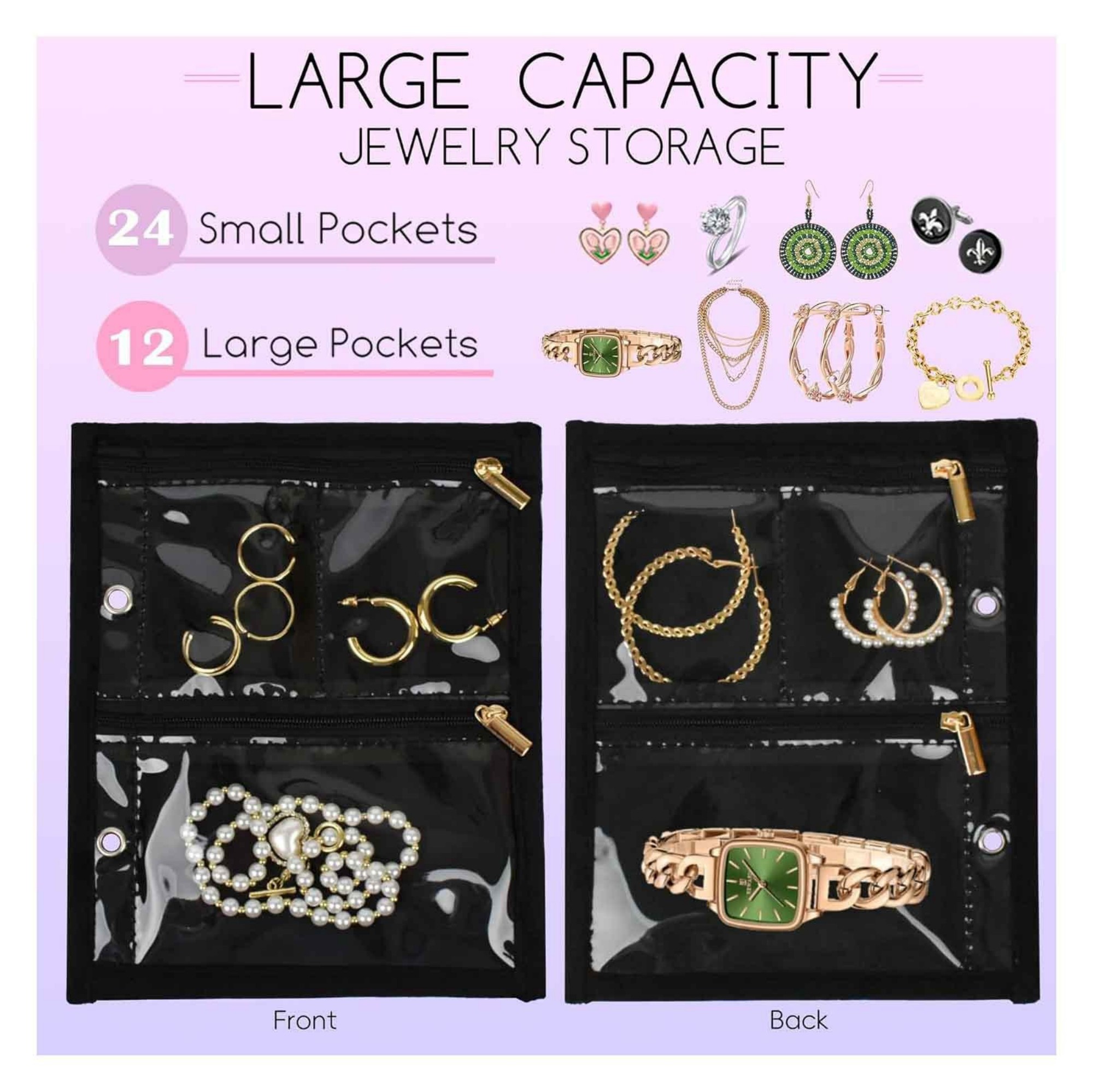 Travel Jewelry Organizer Case Item No#22785 - Image 5