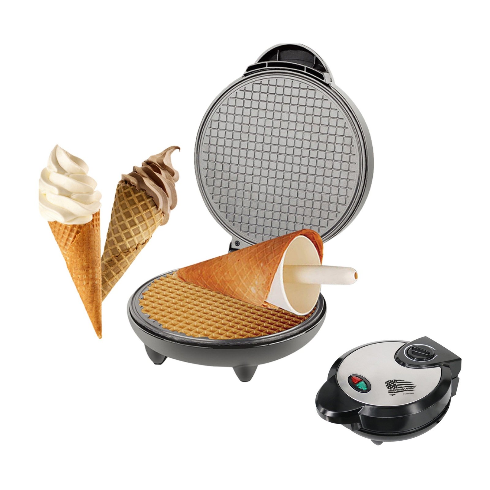 Waffler And Ice Cream Cones Machine Item No#22851