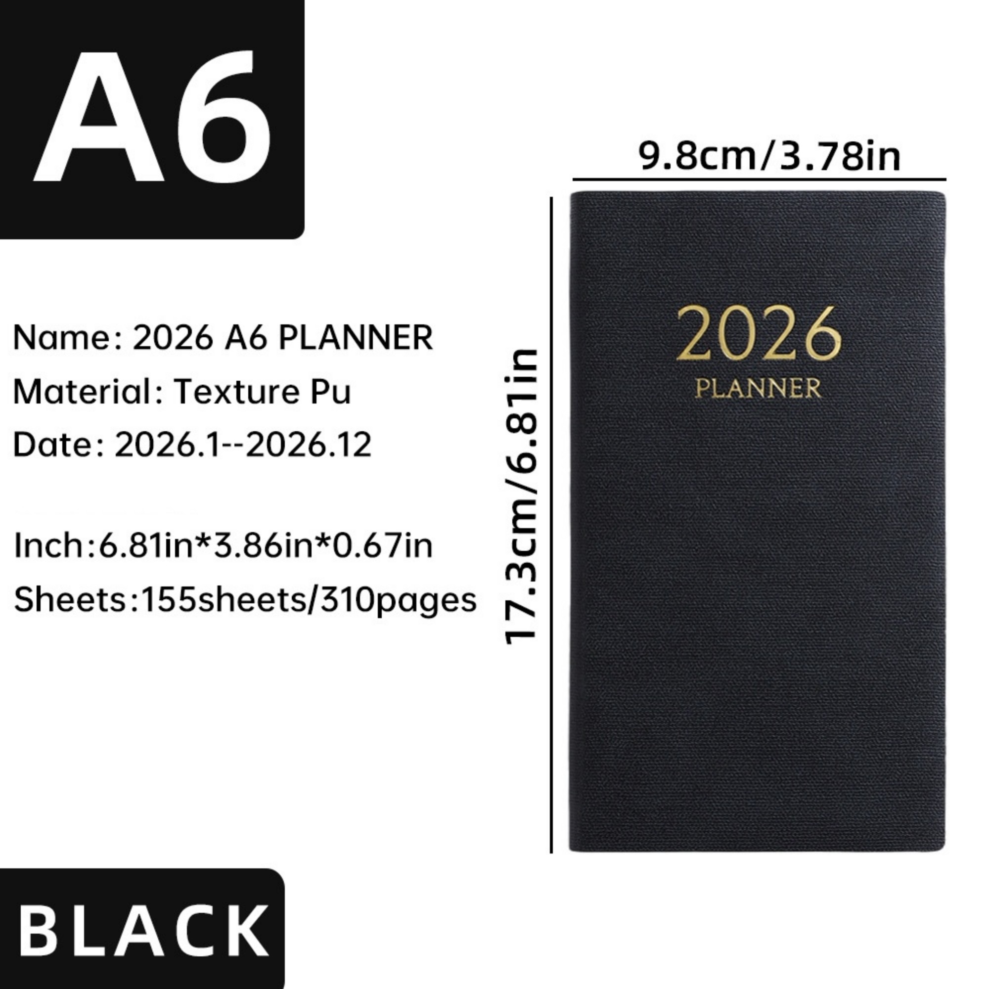 A6 2026 Daily Journal Planner Item No#22982 - Image 3