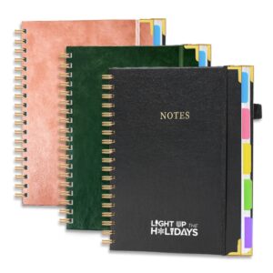 A5 300 Pages Leather Spiral Notebook Item No#21784