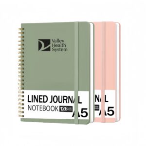 A5 126 Pages Lined Spiral Journal Notebook Item No#21793