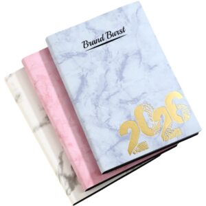 2026 A5 360 Pages Marble Planner Item No#21800
