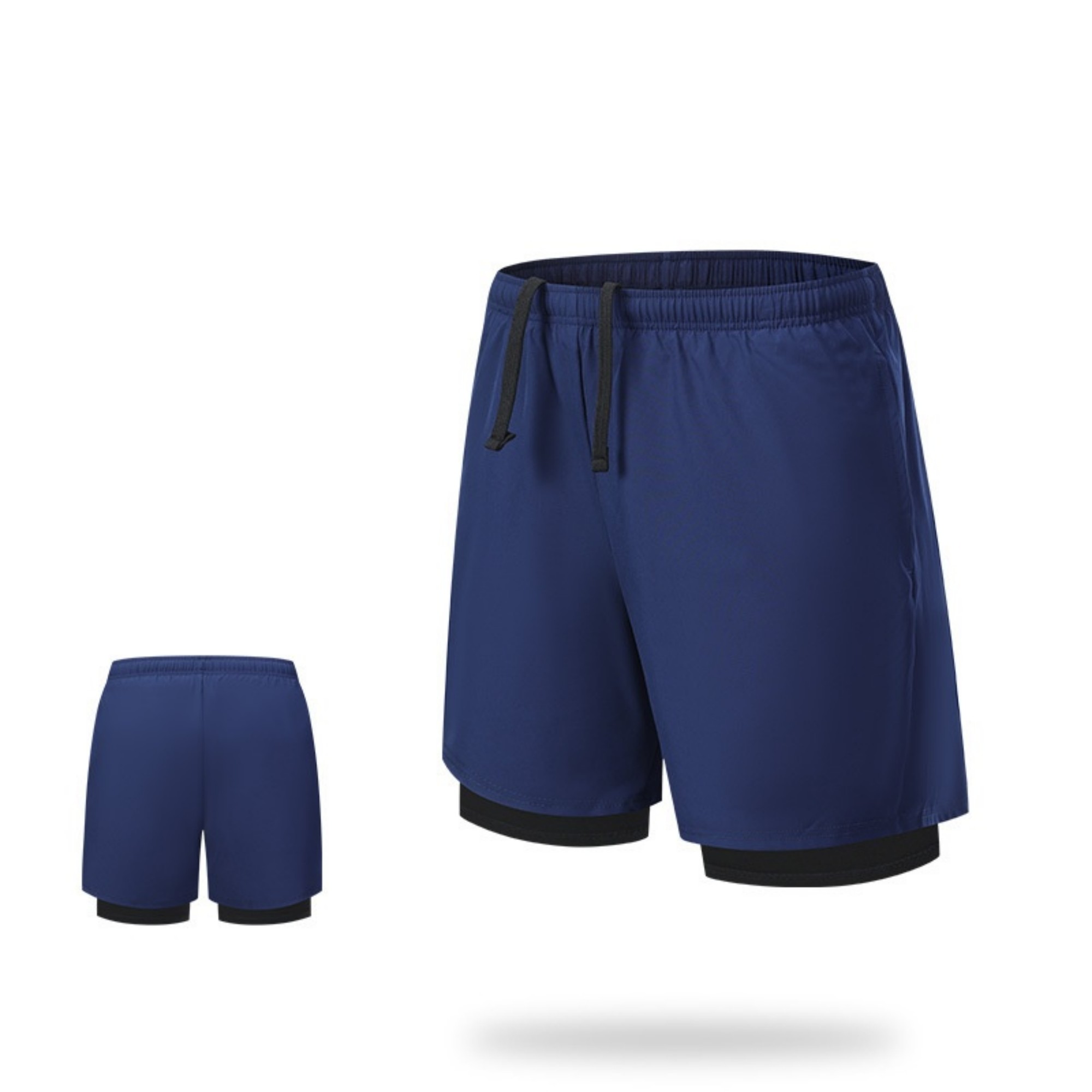 Men's 2-In-1 Quick Dry Shorts With Zipper Pockets Item No#21852 - Image 10