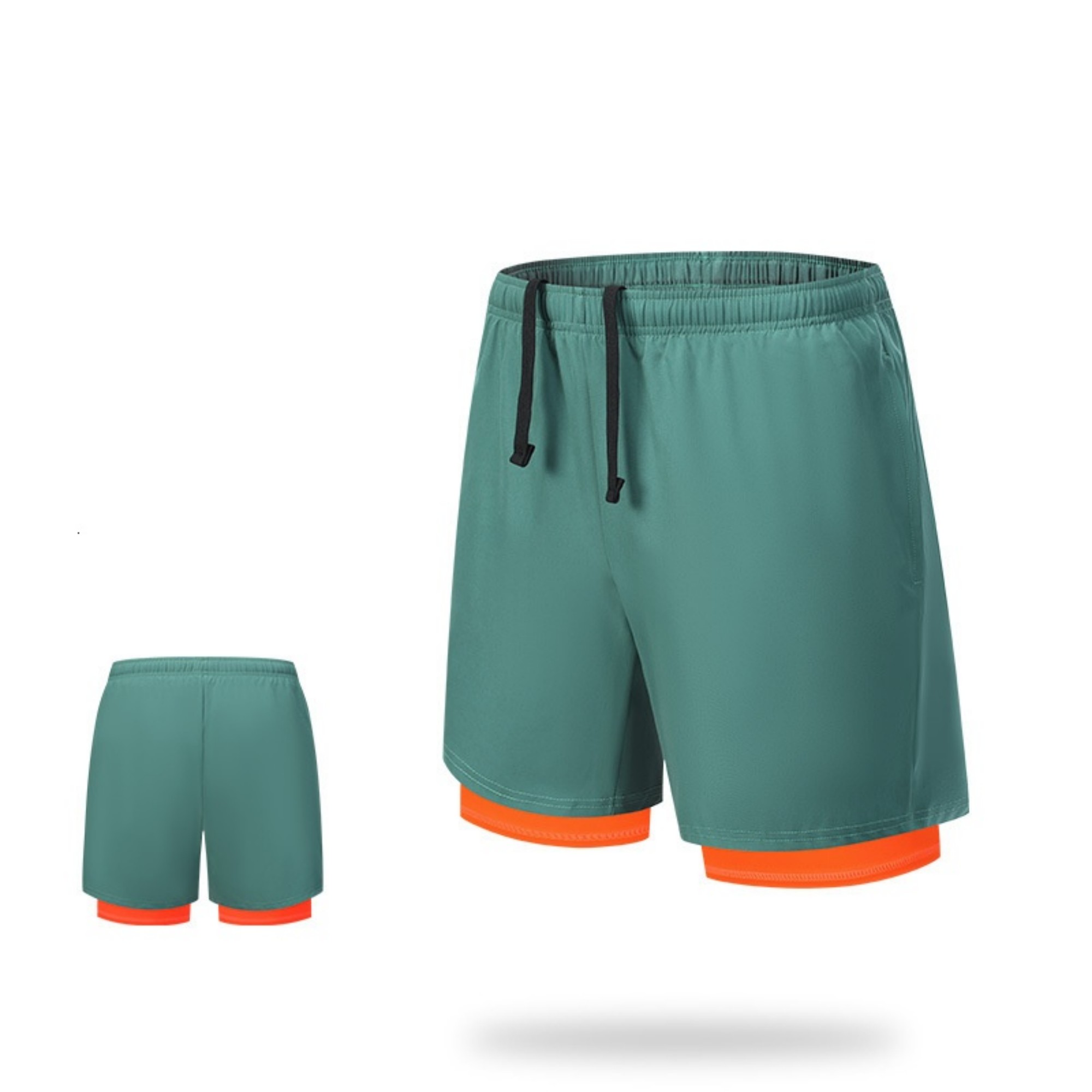 Men's 2-In-1 Quick Dry Shorts With Zipper Pockets Item No#21852 - Image 11