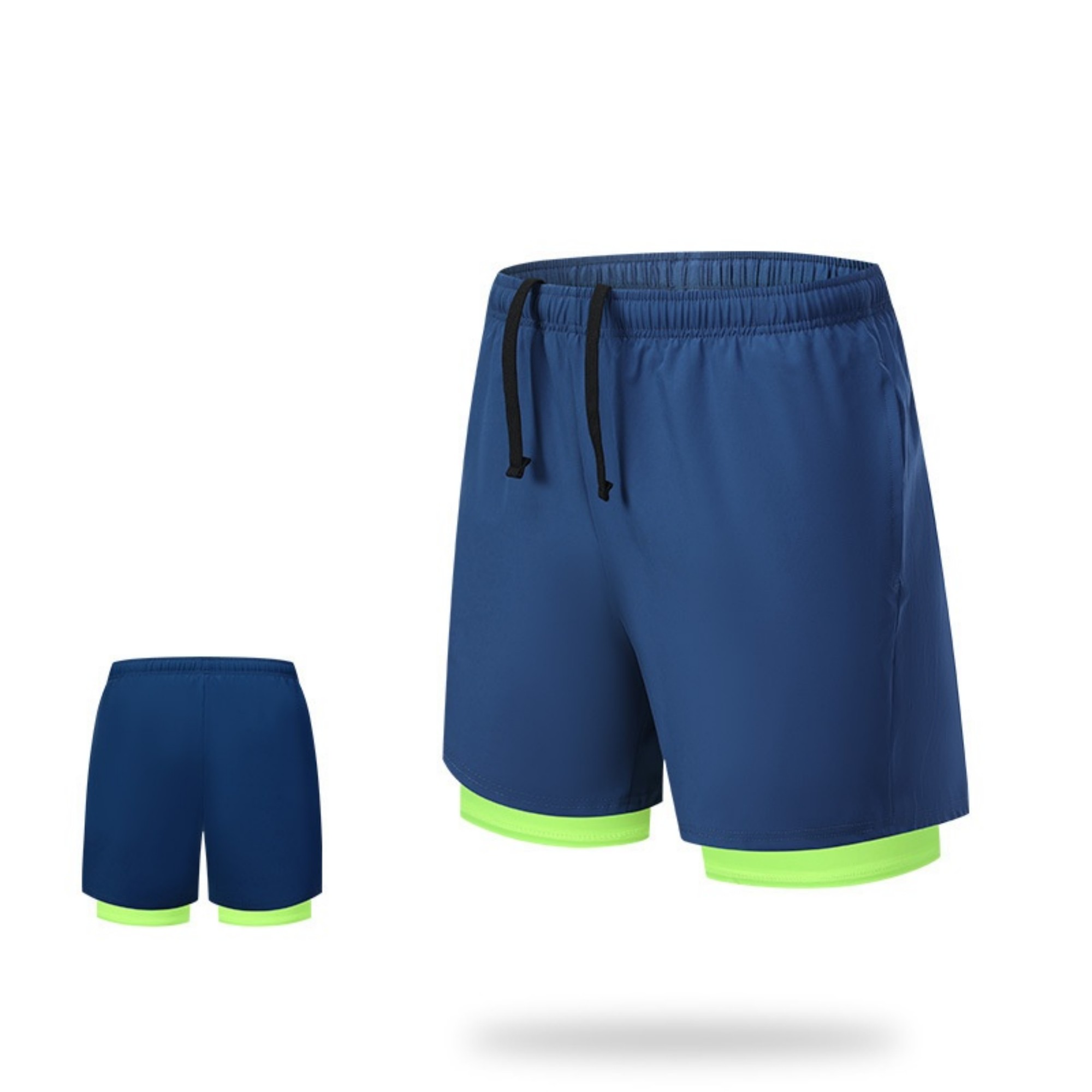 Men's 2-In-1 Quick Dry Shorts With Zipper Pockets Item No#21852 - Image 12