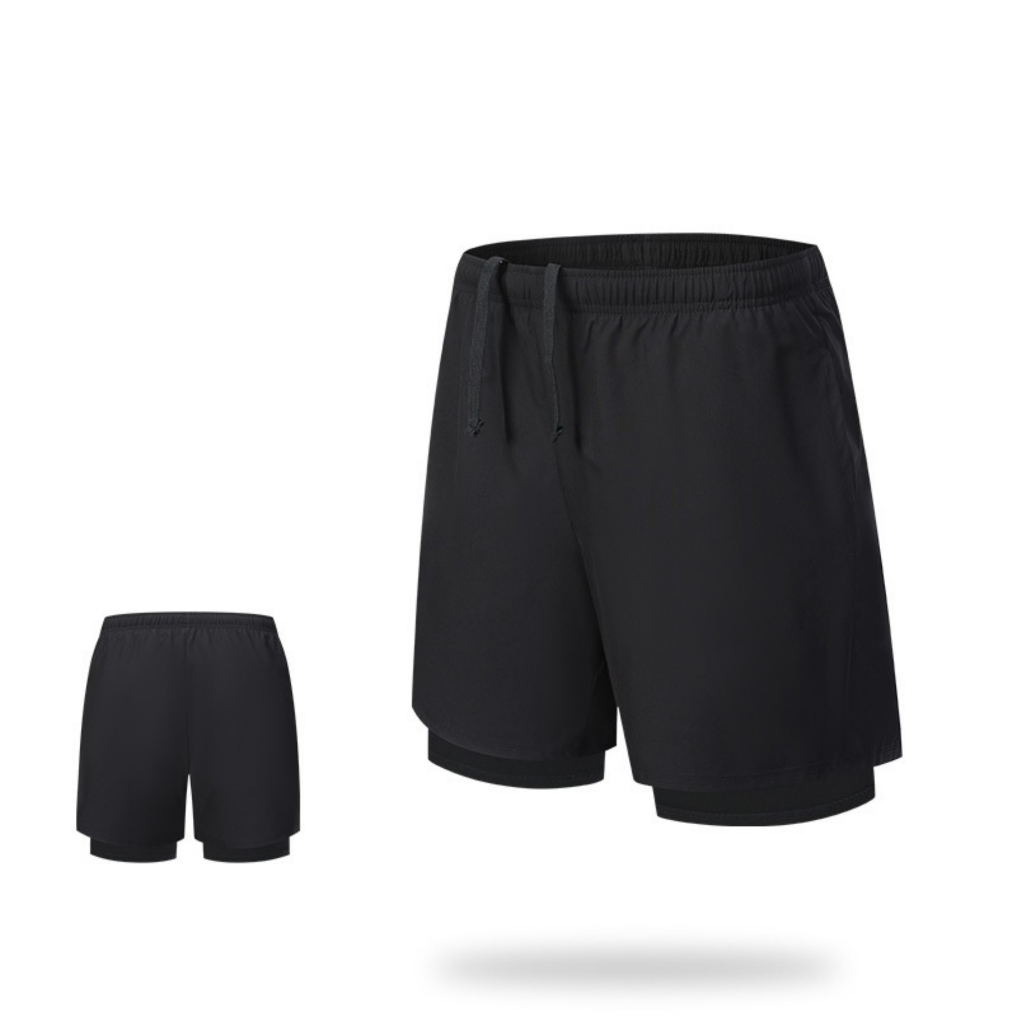 Men's 2-In-1 Quick Dry Shorts With Zipper Pockets Item No#21852 - Image 8