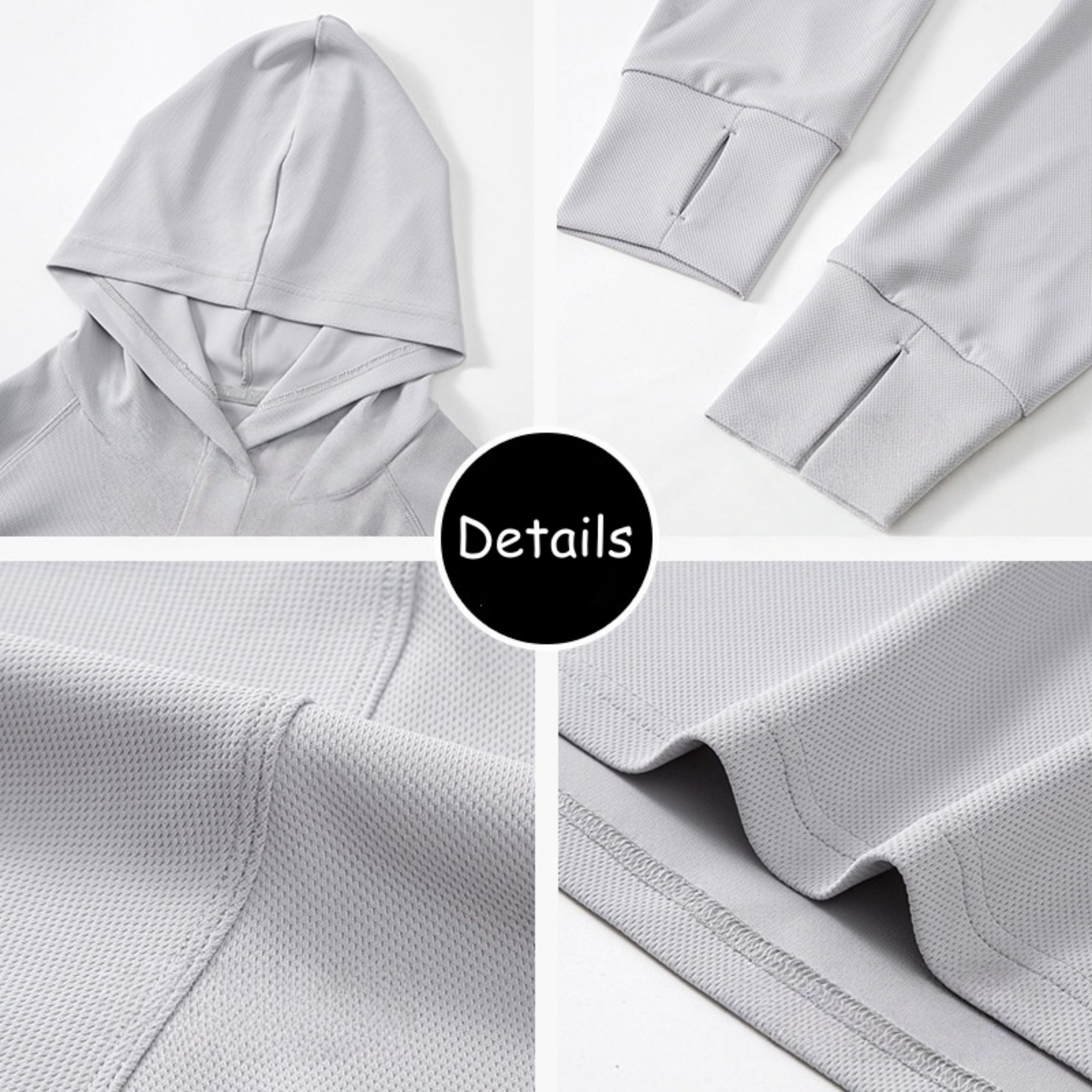 Men's Long Sleeve Lightweight Hoodie Item No#21853 - Image 4