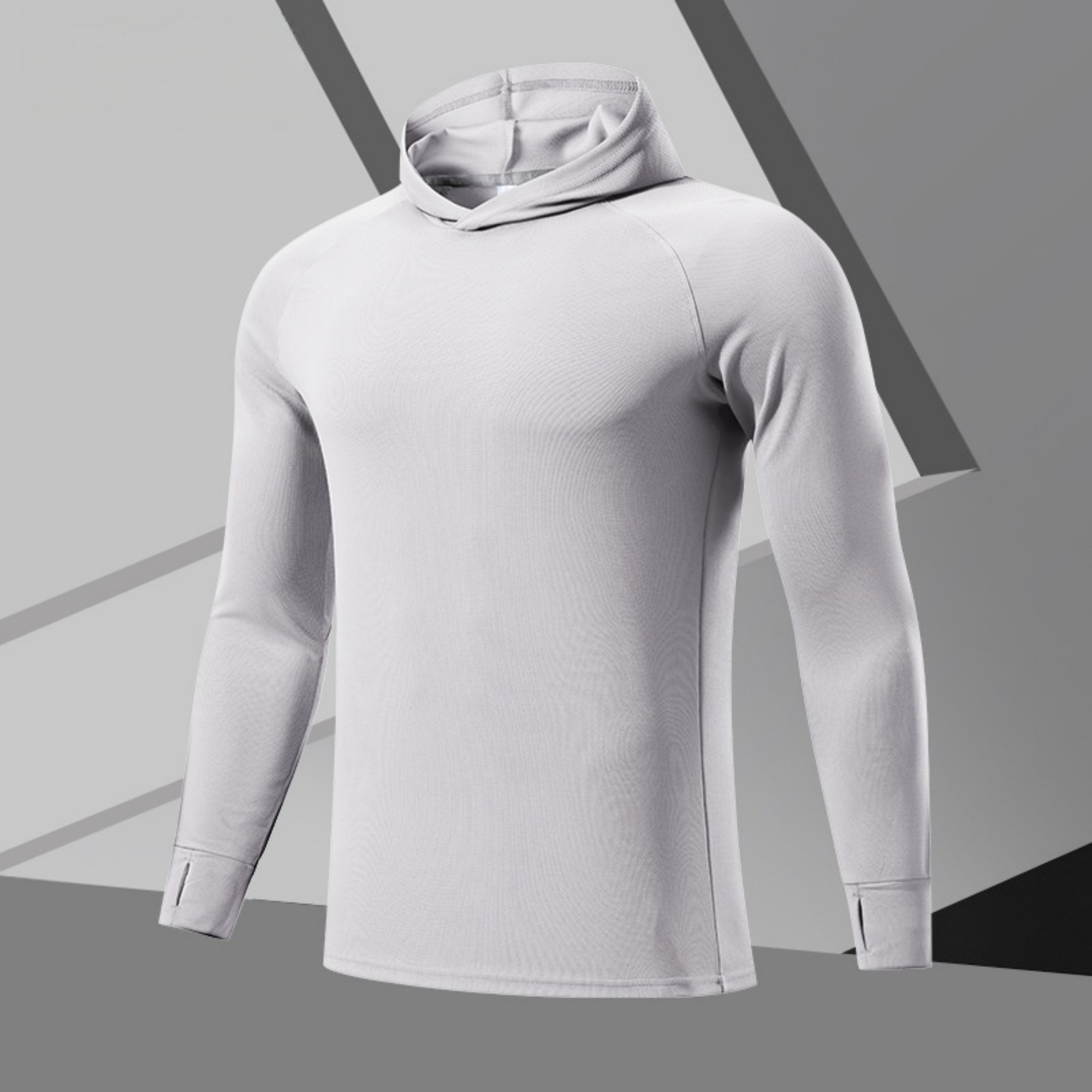 Men's Long Sleeve Lightweight Hoodie Item No#21853 - Image 7