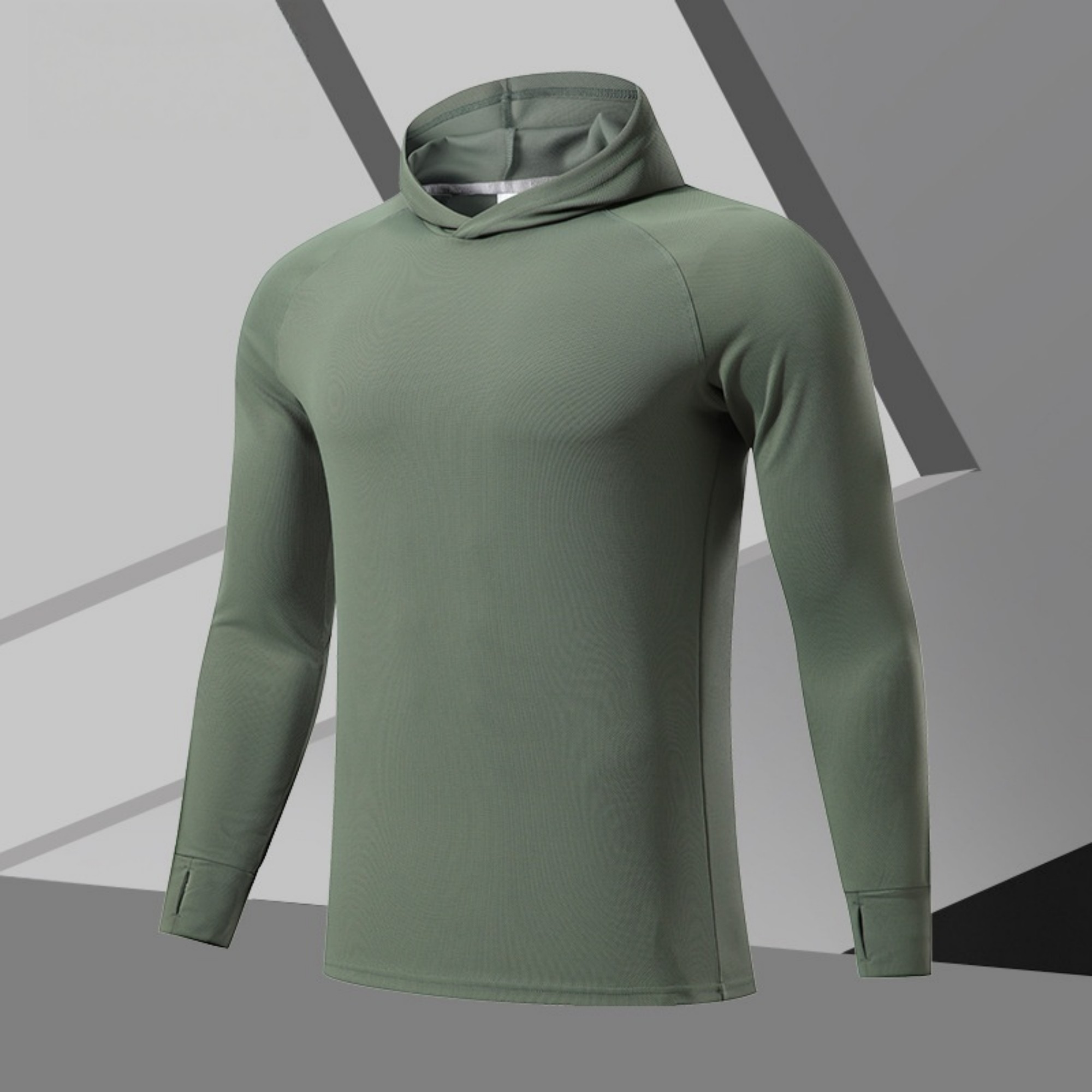 Men's Long Sleeve Lightweight Hoodie Item No#21853 - Image 9