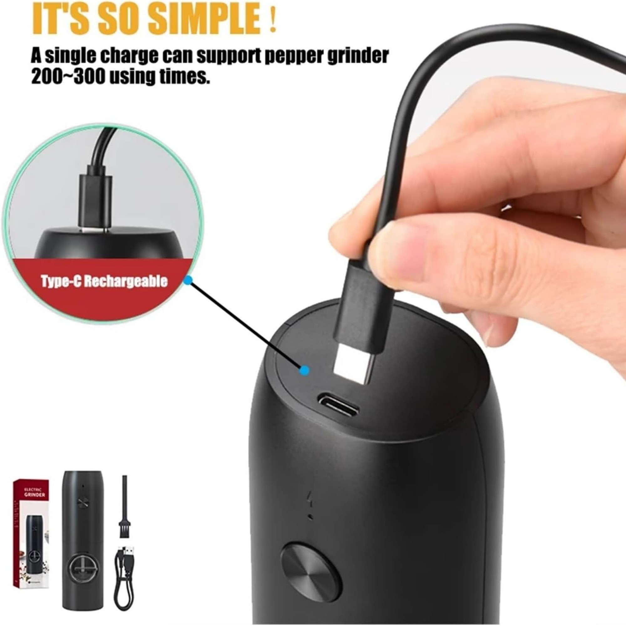 Electric Pepper Grinder Item No#21887 - Image 6