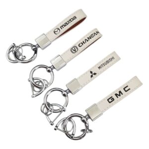 PU Car Key Chain With 3 Rings Item No#21893