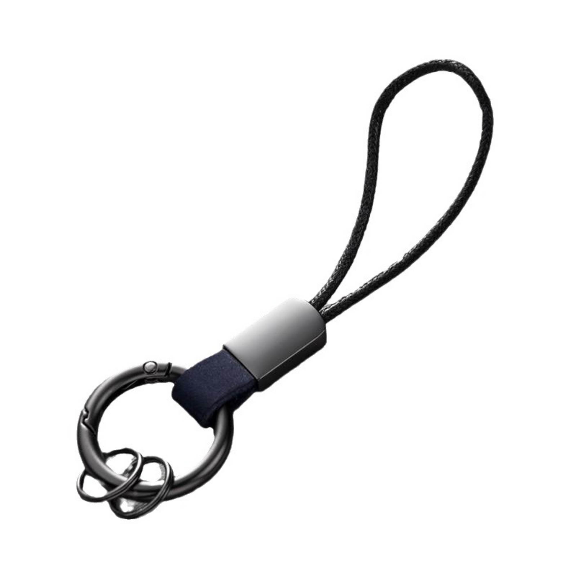 Microfiber Leather Keychain With Wrist Lanyard And Frosted Buckle Item No#21895 - Image 2