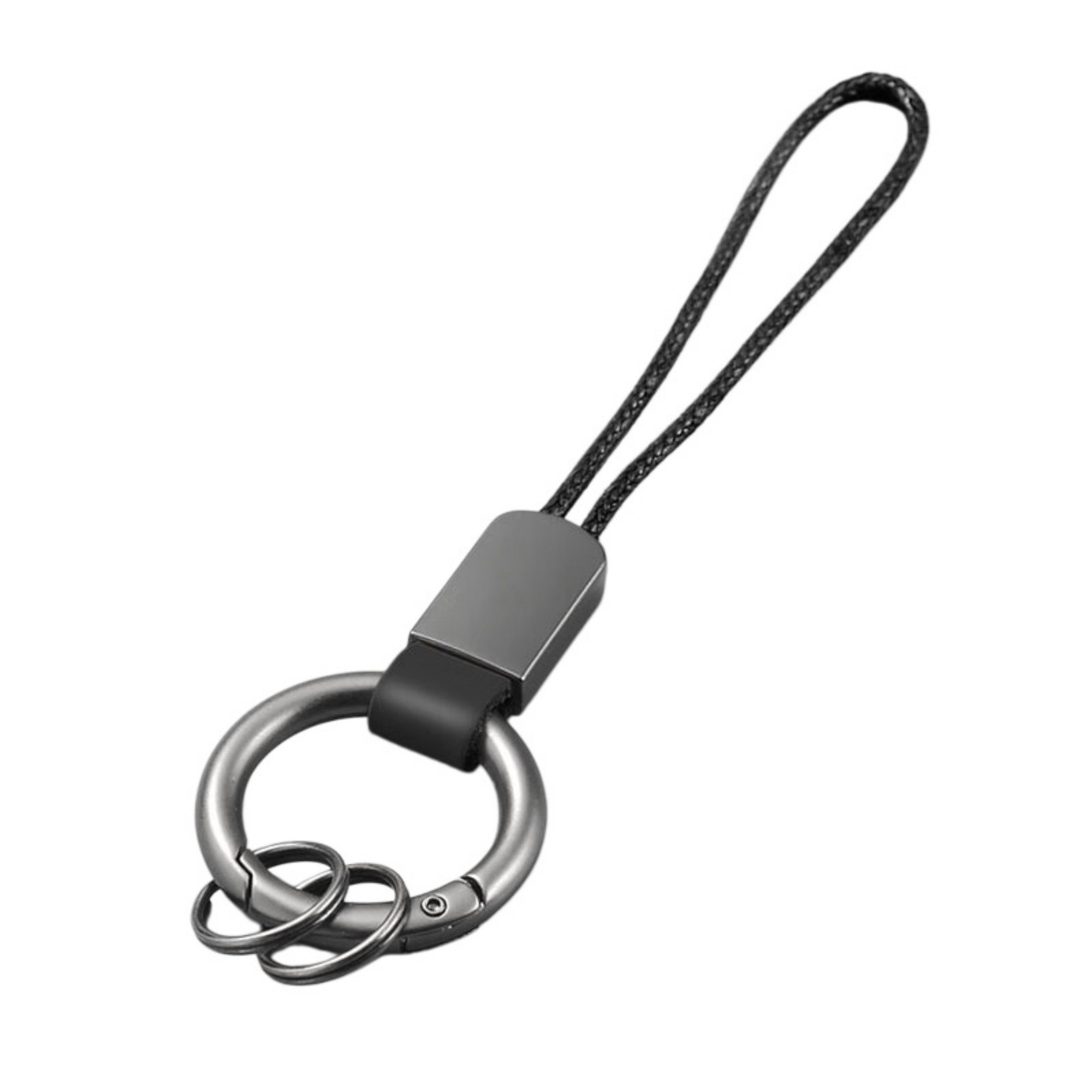 Microfiber Leather Keychain With Wrist Lanyard And Frosted Buckle Item No#21895 - Image 5