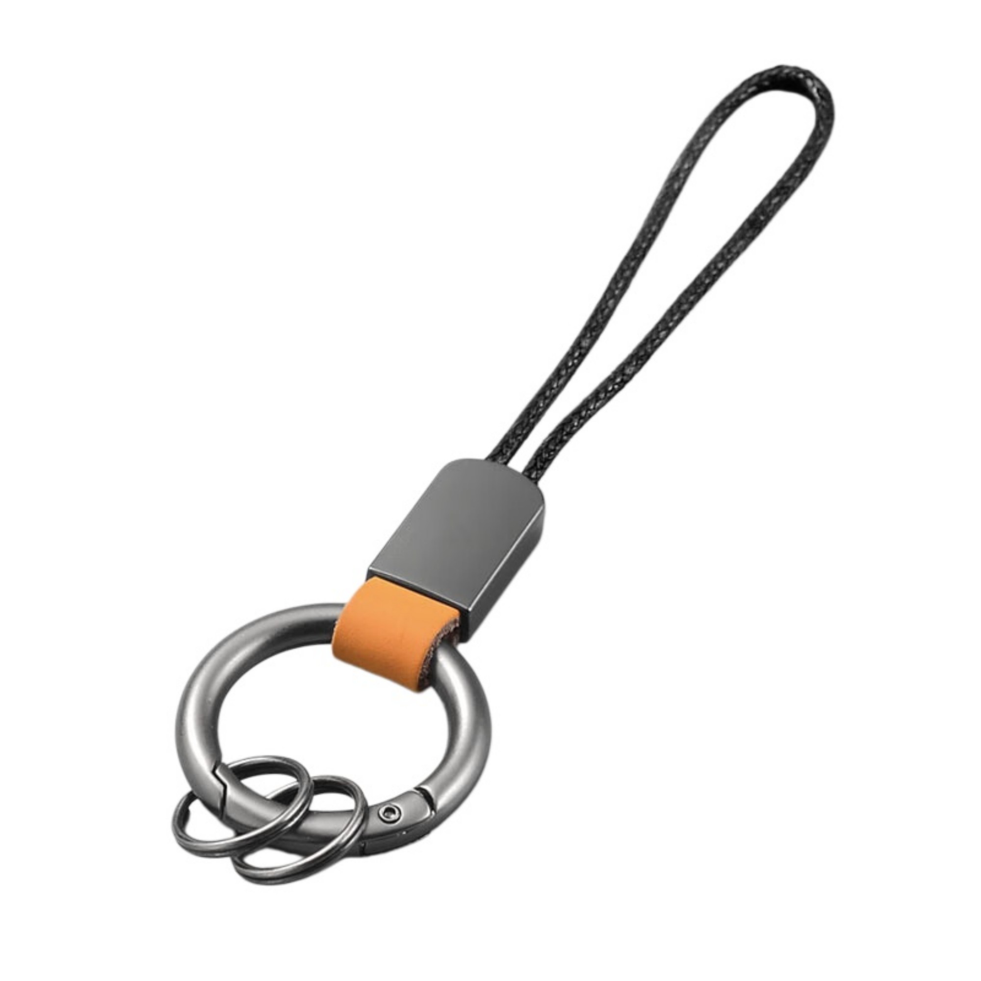 Microfiber Leather Keychain With Wrist Lanyard And Frosted Buckle Item No#21895 - Image 6