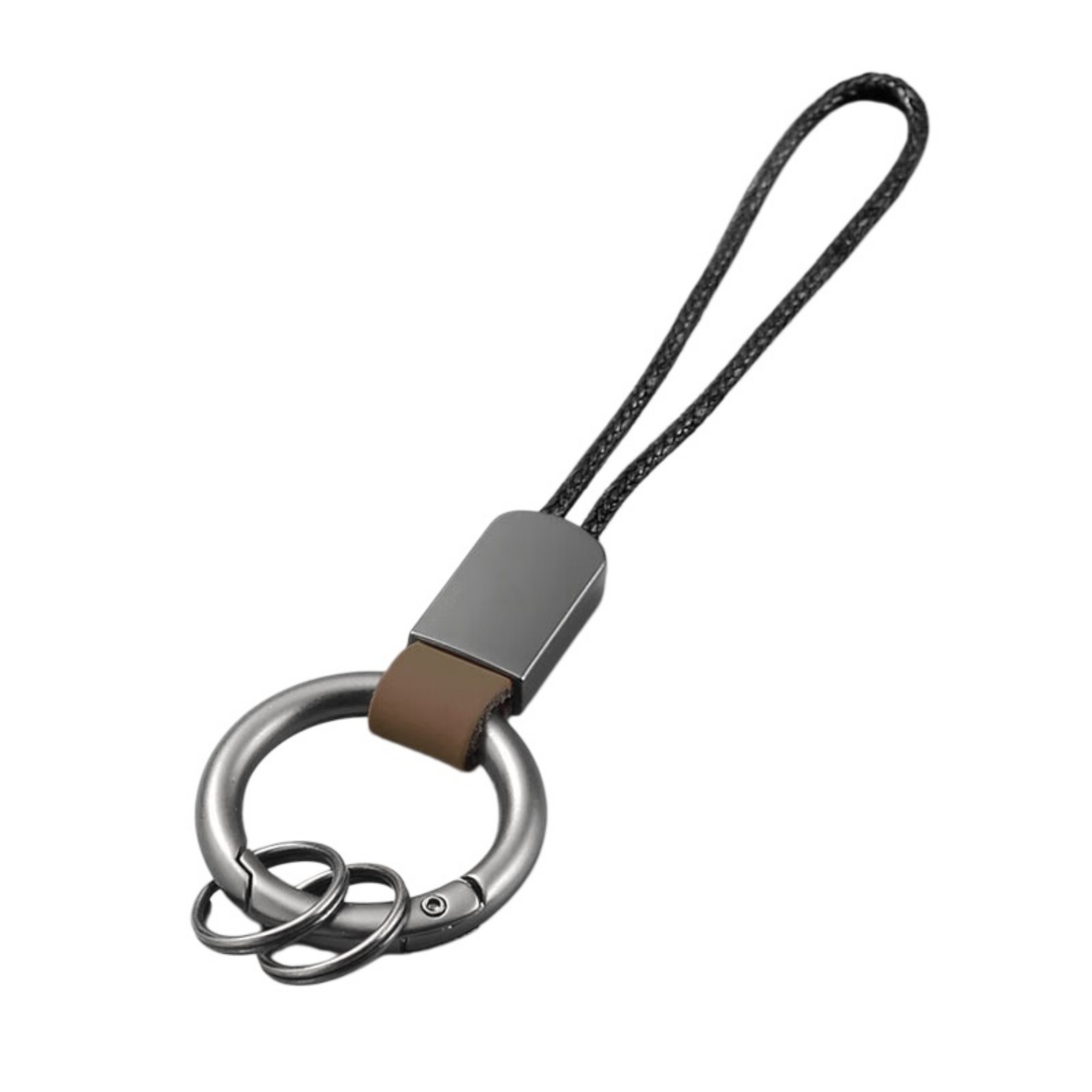 Microfiber Leather Keychain With Wrist Lanyard And Frosted Buckle Item No#21895 - Image 7