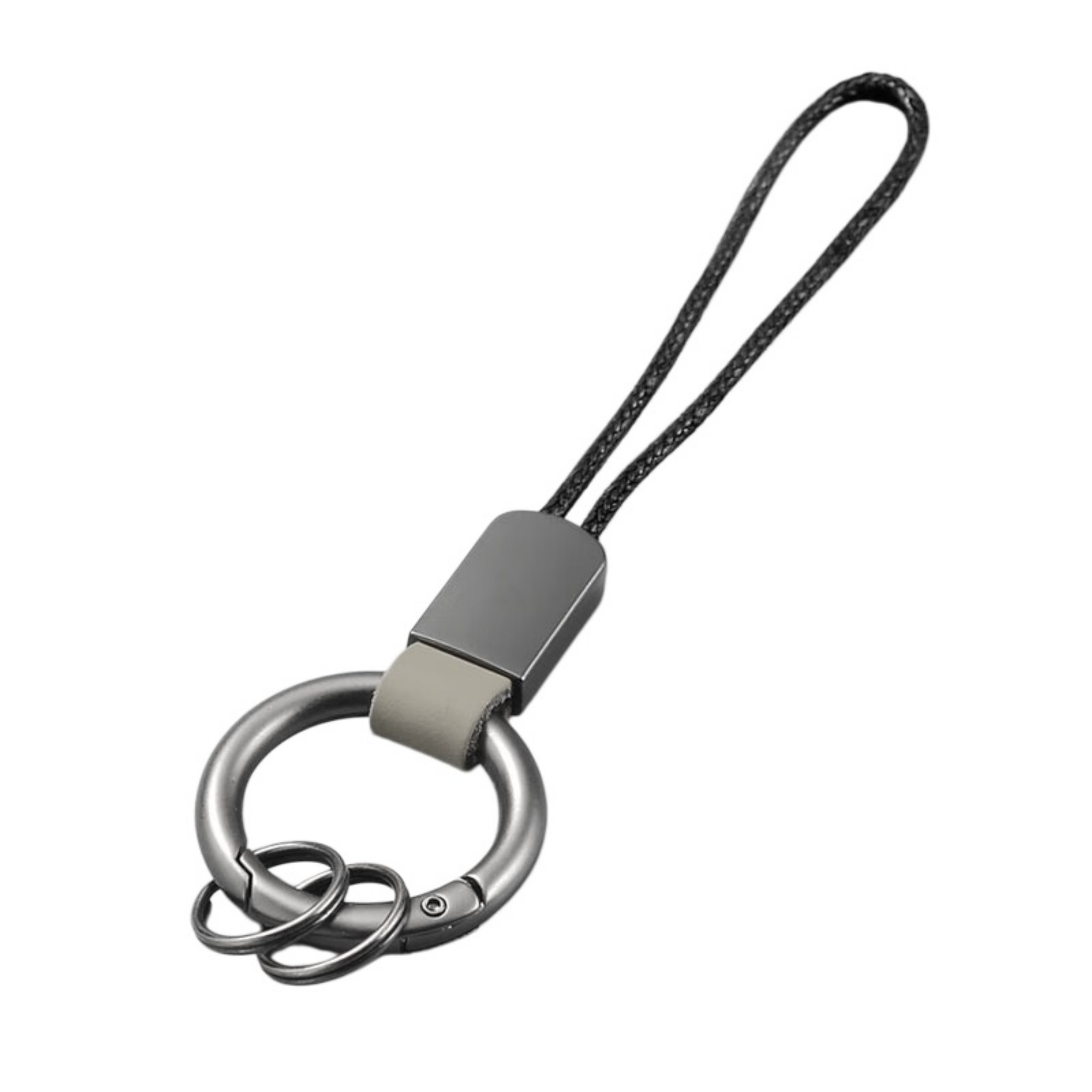 Microfiber Leather Keychain With Wrist Lanyard And Frosted Buckle Item No#21895 - Image 8