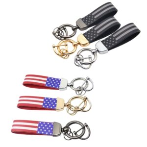 PU Keychain With USA Flag Item No#21898