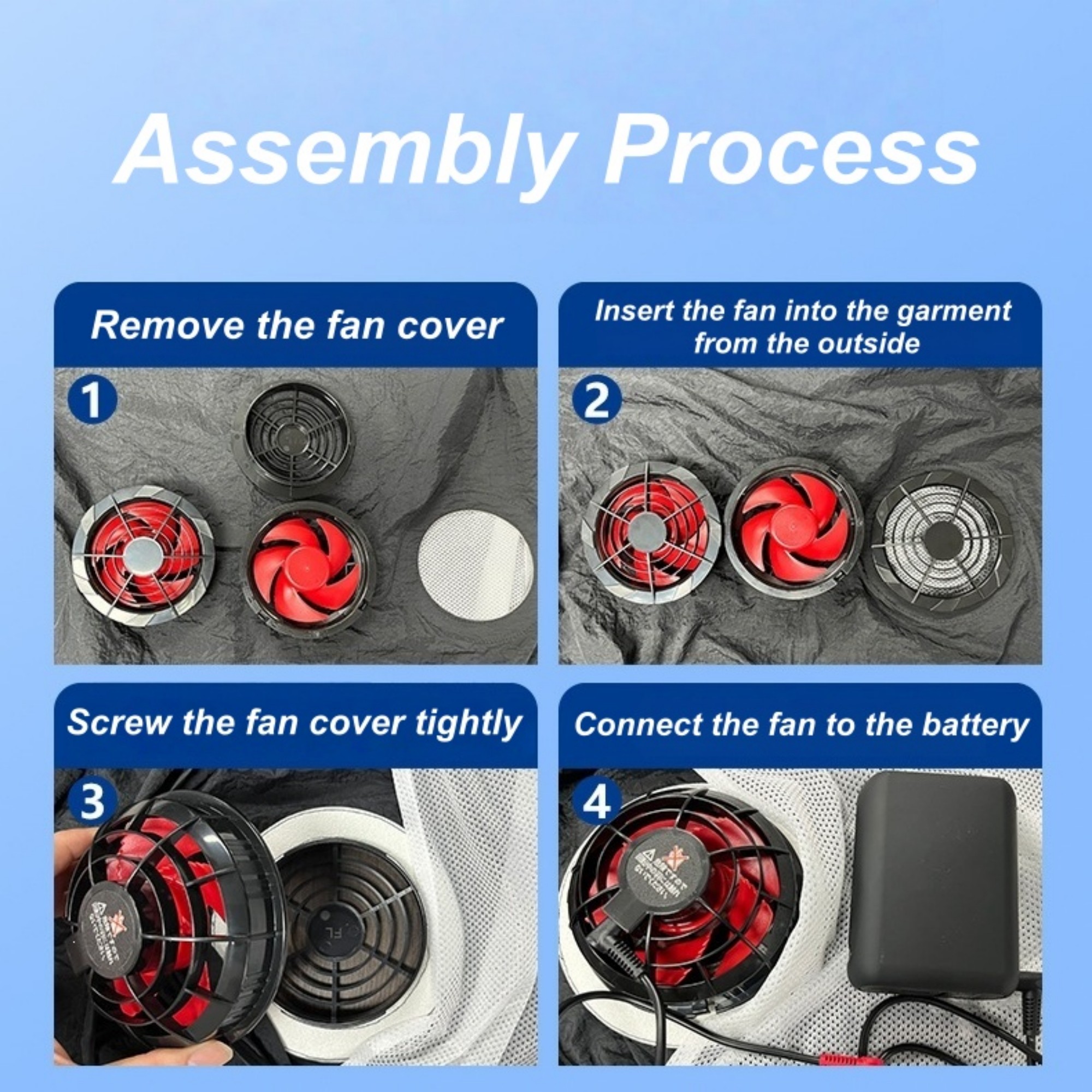 Safety Cooling Coats With Dual Fans Item No#21904 - Image 5