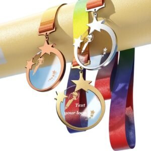 Microphone Crystal Award Medal Item No#21924