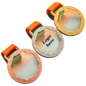 Filigree Edge Crystal Award Medal Item No#21930