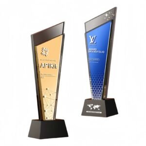 Double Layer Mirror Crystal Trophy Item No#21954
